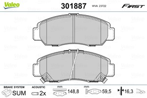 Jarrupalasarja, levyjarru, Etuakseli, HONDA CIVIC Hatchback VII, CIVIC Sedan IX, CIVIC Sedan VIII, FR-V, STREAM, 06450S6EE50, 45022S6EE5
