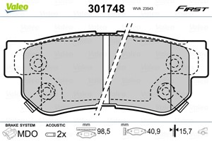 Jarrupalasarja, levyjarru, Etuakseli, Taka-akseli, HYUNDAI,KIA,SSANGYONG, 4841321B10, 48413-21B10, 5830217A00, 58302-17A00, 583021CA00,