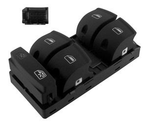 Kytkin, lasinnostin, Eteen, vasen, Ajoneuvo-ovi, AUDI A3 Sportback, A6 Allroad C6, A6 C6, A6 C6 Avant, Q7, 4F0 959 851 5PR, 4F0 959 851