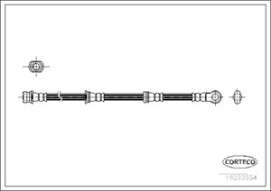 Jarruletku, Edessä, Etuakseli, MITSUBISHI PAJERO III, PAJERO Canvas Top III, 4650A702, MR407225