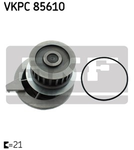 Vesipumppu, OPEL ASTRA F Halvkombi, ASTRA F Kombi, CALIBRA A, KADETT E Cabriolet, KADETT E Halvkombi, VECTRA A, VECTRA A Halvkombi, 13 3