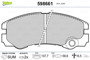 Jarrupalasarja, levyjarru, Etuakseli, OPEL FRONTERA B, VAUXHALL FRONTERA Mk II, 1605002, 1605084, 93169003, 93173154, 97201441, 97227235