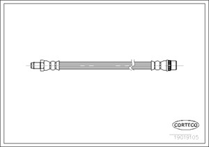 Jarruletku, Edessä, Etuakseli, Vasen, CITROËN AX, PEUGEOT 106 I, RENAULT KANGOO, KANGOO Express, 7700312022, 96102107