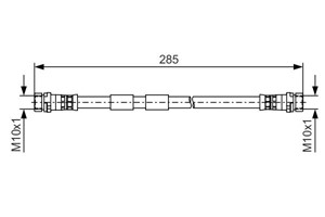 Jarruletku, Taka-akseli, FORD B-MAX, B-MAX Van, FIESTA VI, FIESTA Sedan, FIESTA Van VI, 1540178, 1554797, 1718850, 1788439, 8V51 2282-AE