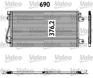 Kondensaattori, ilmastointilaite, NISSAN,OPEL,RENAULT,VAUXHALL, 2765000QAE, 27650-00QAE, 4403238, 7701049665, 9111238