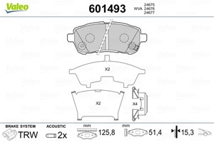 Jarrupalasarja, levyjarru, Etuakseli, DAIHATSU MATERIA, SUZUKI BALENO, SWIFT IV, SWIFT V, 04465-B1110, 04465-B1120, 4465B1110, 4465B1120