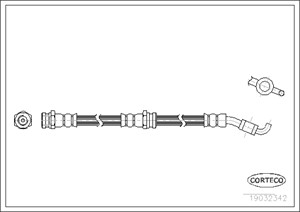 Jarruletku, Edessä, Etuakseli, MAZDA 121 II, DEMIO, D06143980, D06143980A