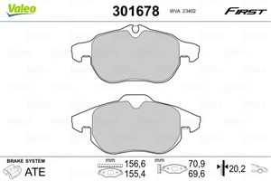 Jarrupalasarja, levyjarru, Etuakseli, Taka-akseli, CADILLAC,FIAT,HYUNDAI,OPEL,SAAB,VAUXHALL, 12800120, 12803551, 1605088, 1605094, 16050