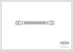 Jarruletku, Etuakseli, Taka-akseli, Takana, AUDI,SEAT,VW, 1H0611775, 1H0611775A