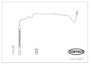 Jarruletku, Taka-akseli, vasen, AUDI,SEAT,SKODA,VW, 1J0611763AD, 1J0611763K, 1J0611763R