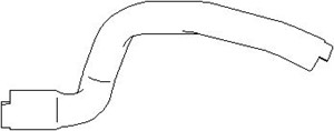 Jäähdyttimen letku, Yläpuolella, CITROËN,PEUGEOT, 1343 K1, 1343 V5
