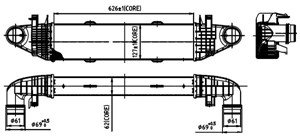 Välijäähdytin, MERCEDES-BENZ, 002 997 83 94 S2, 002 997 83 94, 119 050 17 11 S2, 119 050 17 11, 2045000000, 210552, A2045000000, B366-13