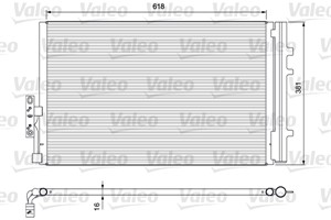 Kondensaattori, ilmastointilaite, BMW X3 [E83, F25], X4 [F26], 64 53 9 216 143, 64539216143