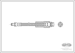 Jarruletku, Etuakseli, FORD ESCORT Sedan V, SCORPIO II, SCORPIO Turnier II, 7091549
