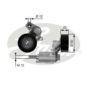 Kiristysrulla, moniurahihna, CITROËN,FIAT,LANCIA,PEUGEOT, 5751.30, 575130, 9623001280, 96333827, 9633382780