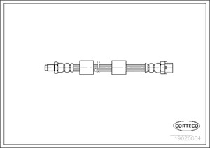 Jarruletku, Etuakseli, Pyörän puoli, BMW 5 [E39], 5 Touring [E39], 34301165249, 34321164002
