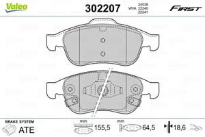 Jarrupalasarja, levyjarru, Etuakseli, FIAT 500X, JEEP RENEGADE SUV, 77367213, 77367369, 77368048