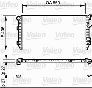 Jäähdytin, moottorinjäähdytys, SEAT ALHAMBRA, VW FOX Halvkombi, GOLF PLUS V, SHARAN, TIGUAN, 5N0121253H