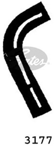 Jäähdyttimen letku, Alla, Yläpuolella, FORD,MAZDA,OPEL,PEUGEOT,TOYOTA, 1336316, 1350.60, 1350.66, 135060, 135066, 1393-15-185, 6136057,