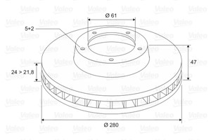 Jarrulevy, Etuakseli, RENAULT LAGUNA II, LAGUNA Grandtour II, 7701206613, 8200007121