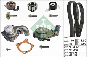 Vesipumppu + jakohihnasarja, FORD,MAZDA, 1005822, 1005824, 1005828, 1020988, 1021706, 1021707, 1023645, 1040677, 1040678, 1056697, 10995