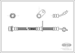 Jarruletku, Etuakseli, Etuakseli, oikea, Oikea, LEXUS RX, TOYOTA CAMRY, 9094702875