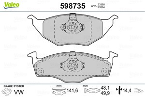 Jarrupalasarja, levyjarru, Etuakseli, SEAT AROSA, VW LUPO I, 6E0698151