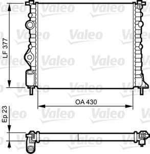 Jäähdytin, moottorinjäähdytys, DACIA,NISSAN,RENAULT, 2140000QAZ, 21400-00QAZ, 7700836301, 7700838134, 7701352603, 7701352896