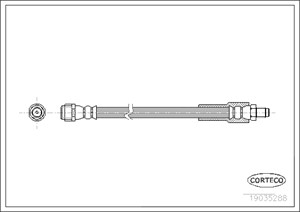 Jarruletku, Taka-akseli, MERCEDES-BENZ VIANO [W639], VITO / MIXTO Skåp [W639], VITO Buss [W639], 6394280435, 6394280935