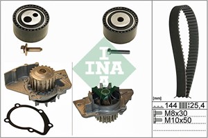 Vesipumppu + jakohihnasarja, CITROËN,FIAT,PEUGEOT, 0816.E4, 0816.E6, 0816.E7, 0816E4, 0816E6, 0816E7, 0829.C3, 0829.C4, 0829C3, 0829C4,