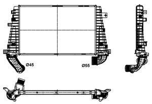 Välijäähdytin, OPEL,VAUXHALL, 13231458, 6302082