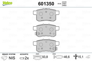 Jarrupalasarja, levyjarru, HONDA ACCORD VIII, ACCORD Kombi VIII, ACCORD Sedan IX, 43022TA0A00, 43022-TA0-A00, 43022TA0A80, 43022-TA0-A80