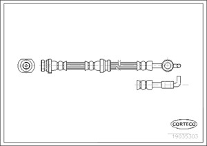 Jarruletku, Etuakseli, OPEL FRONTERA B, VAUXHALL FRONTERA Mk II, 562339