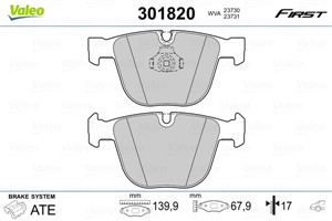 Jarrupalasarja, levyjarru, Etuakseli, Taka-akseli, ALPINA,BMW, 34 11 0 301 476, 34 11 6 763 305, 34 21 0 403 290, 34 21 2 284 296, 34 21