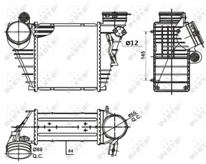 Välijäähdytin, AUDI,SEAT,SKODA,VW, 1J0145803L, 1J0145803N, 211 410 00 81 S1, 211 410 00 81, A211 410 00 81
