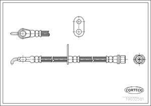 Jarruletku, Etuakseli, vasen, Vasen, TOYOTA YARIS, YARIS VERSO, 9094702C32, 9094702D77