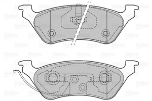 Jarrupalasarja, levyjarru, Taka-akseli, CHRYSLER VOYAGER IV, VOYAGER / GRAND VOYAGER III, DODGE CARAVAN, GRAND CARAVAN, JEEP CHEROKEE, 5