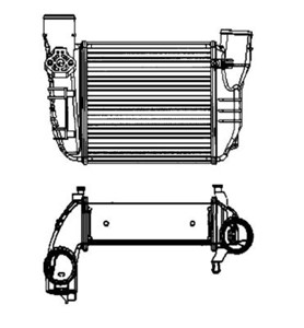 Välijäähdytin, AUDI A4 B6, A4 B6 Avant, 4F0 127 401 B, 4F0 127 401 C, 4F0 127 435 A, 4F0 127 435, 8E0145805L