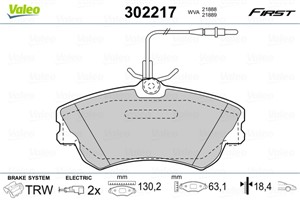 Jarrupalasarja, levyjarru, Etuakseli, RENAULT ESPACE III, 6025315867, 6025370398, 6025370851, 6025407835