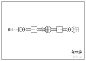 Jarruletku, Edessä, Etuakseli, FORD GALAXY I, SEAT ALHAMBRA, VW SHARAN, 7335771, 7M0611701D, 95VW2078AE