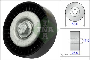 Ohjainrulla, moniurahihna, MERCEDES-BENZ A-KLASS [W169], B-KLASS Sports Tourer [W245], 266 202 04 19, 2662020419, A 266 202 04 19, A2662