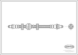 Jarruletku, Taka-akseli, FORD COUGAR, MONDEO I, MONDEO II, MONDEO Sedan I, MONDEO Sedan II, 1025018, 1071939, 97BG2282BB, 97BG2282BC