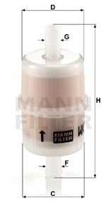 Polttoainesuodatin, AUDI,MERCEDES-BENZ, 212 320 01 69, A 212 320 01 69, BBJ 200 001 A