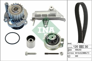 Vesipumppu + jakohihnasarja, AUDI,FORD,SEAT,VW, 038 109 119 L, 038 109 119 N, 038 109 119 P, 038 121 011 C, 038 121 011 CX, 038 121 011