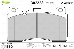 Jarrupalasarja, levyjarru, Taka-akseli, MERCEDES-BENZ, 0054206420, 0064200820, 0074207220, 54206420, 64200820, 74207220, A0074207220
