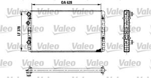 Jäähdytin, moottorinjäähdytys, SEAT,VW, 1H0121253BE, 1H0121253BJ, 1H0121253L, 6N0121253AC, 6N0121253AH