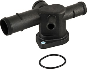 Jäähdytysnesteen laippa, Etupää, Vaihteiston puoli, Sylinterikansi, AUDI,SKODA,VW, 06A 121 132R