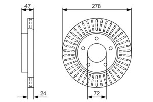 Jarrulevy, Etuakseli, FORD MAVERICK, FORD USA ESCAPE, 4454777, 4466844, 4510722, 4564296, 4597895, 4668068, 4668070, 4753053