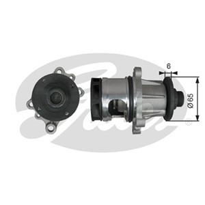 Vesipumppu, BMW, 11 51 0 393 338, 11 51 1 721 872, 11 51 1 727 468, 11 51 1 734 595, 11 51 1 734 602