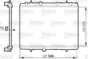 Jäähdytin, moottorinjäähdytys, CITROËN,PEUGEOT, 1330F5, 1330-F5, 1330J7, 1330-J7, 1330S8, 1330-S8, 1330Y5, 1330-Y5, 133379, 1333-79